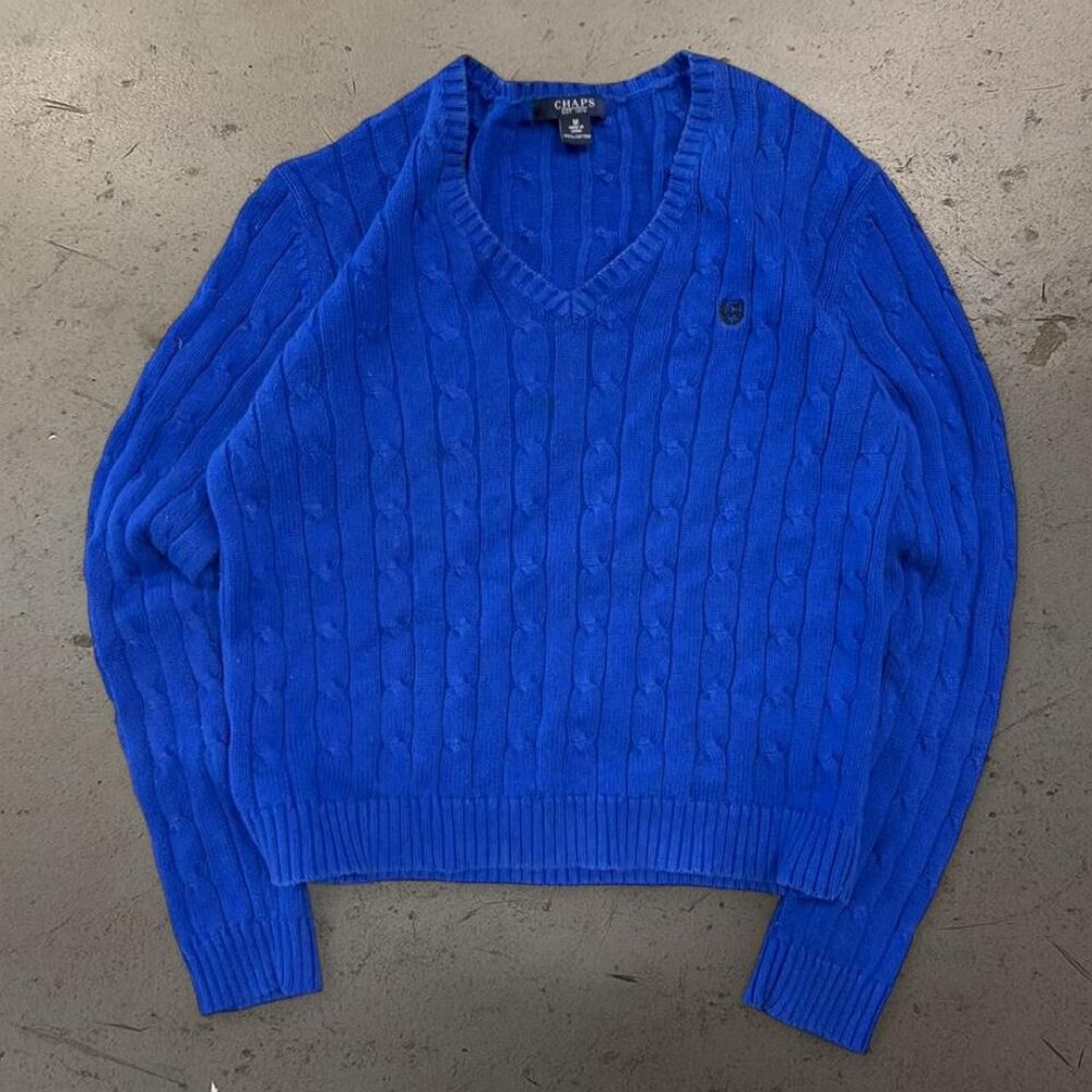 Womens CHAPS Ralph Lauren Cable Knit Sweater SZ M